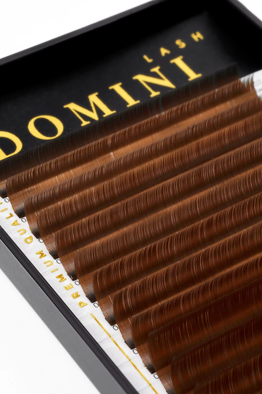 Ресницы DOMINI Коричневые Микс (20 линий)