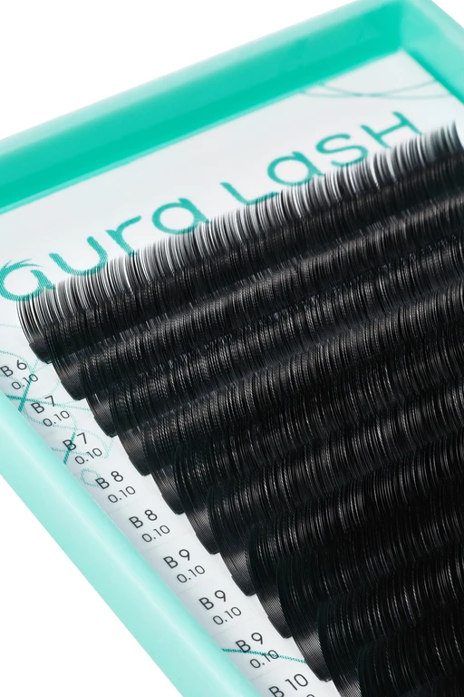 Ресницы AURA LASH Черные Отдельные длины (20 линий)