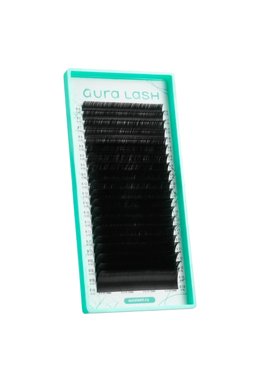 Ресницы AURA LASH Черные Отдельные длины (20 линий)