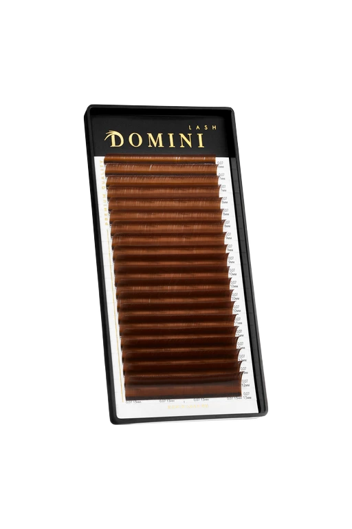 Ресницы DOMINI Коричневые Микс (20 линий)